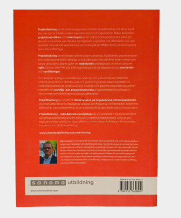 Projektledning baksida bok